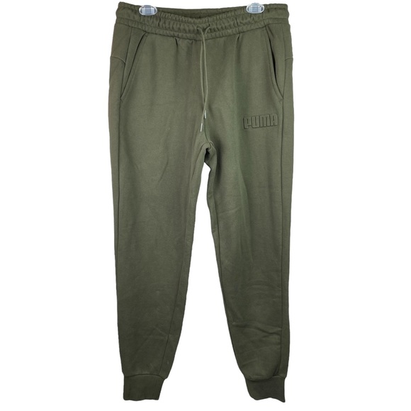 Puma Other - Puma mens fleece joggers in olive green NWT L